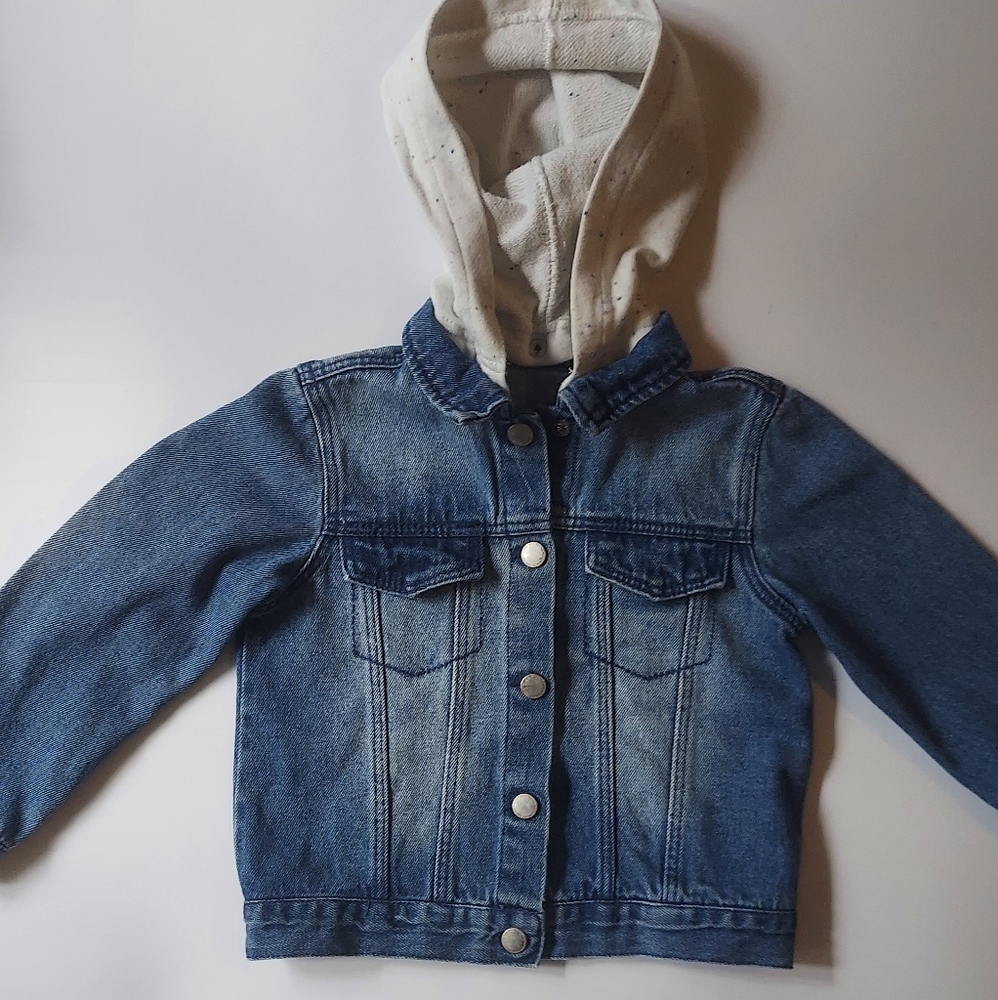 Zara girls denim jacket | Hooded zara baby jeans jacket